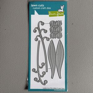 Lawn Fawn Lovely lily of the Valley flower lawn cuts leaves floral craft dies